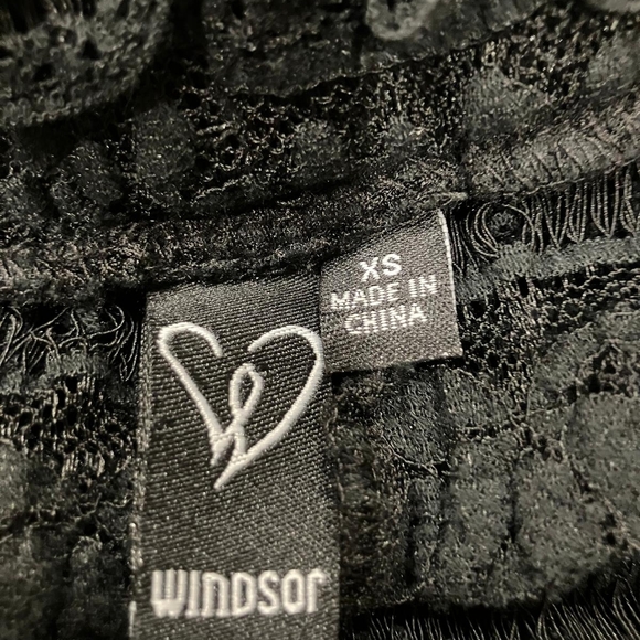 Black Ruffle Layered Flared Pants - Picture 4 of 4